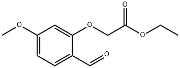 Acetic acid, 2-(2-formyl-5-methoxyphenoxy)-, ethyl ester 化学構造式