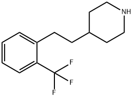 Piperidine, 4-[2-[2-(trifluoromethyl)phenyl]ethyl]- Struktur