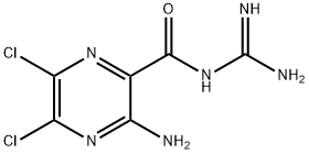 5,6-dichloroamiloride Struktur