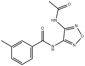 Benzamide, N-?[4-?(acetylamino)?-?1,?2,?5-?oxadiazol-?3-?yl]?-?3-?methyl-,767995-10-8,结构式