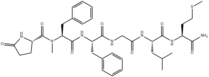 substance P (6-11), pGlu(6)-N-MePhe(7)- Structure