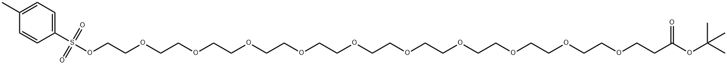 Tos-PEG10-CH2CH2COOtBu, 778596-20-6, 结构式