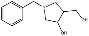 3-Pyrrolidinemethanol, 4-hydroxy-1-(phenylmethyl)- 化学構造式