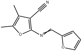 3-Furancarbonitrile,2-[(2-furanylmethylene)amino]-4,5-dimethyl-(9CI) Structure