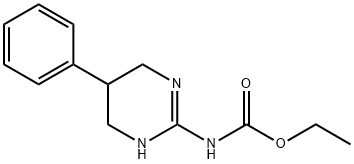 Carbamic acid, (1,4,5,6-tetrahydro-5-phenyl-2-pyrimidinyl)-, ethyl ester (9CI) Structure