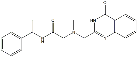 794562-86-0 2-(甲基((4-氧代-3,4-二氢喹唑啉-2-基)甲基)氨基)-N-(1-苯基乙基)乙酰胺