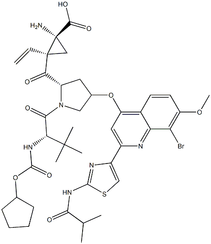 FALDAPREVIR, 801283-95-4, 结构式