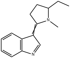 3H-Indole,3-(5-ethyl-1-methyl-2-pyrrolidinylidene)-(8CI) Structure