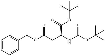(S)-2-(BOC-氨基)琥珀酸(4-苄基)酯(1-叔丁基)酯, 80963-08-2, 结构式