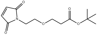 Mal-PEG1-t-butyl ester, 810677-16-8, 结构式