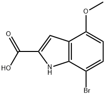 1H-Indole-2-carboxylic acid, 7-bromo-4-methoxy-|7-溴-4-甲氧基-1H-吲哚-2-羧酸