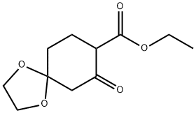 1,4-Dioxaspiro[4.5]decane-8-carboxylic acid, 7-oxo-, ethyl ester,813445-32-8,结构式
