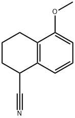 1-Naphthalenecarbonitrile, 1,2,3,4-tetrahydro-5-methoxy- 化学構造式