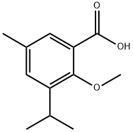 2-Methoxy-5-methyl-3-(1-methylethyl)benzoic acid Structure