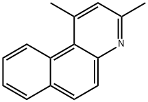 Benzo[f]quinoline, 1,3-dimethyl- Struktur