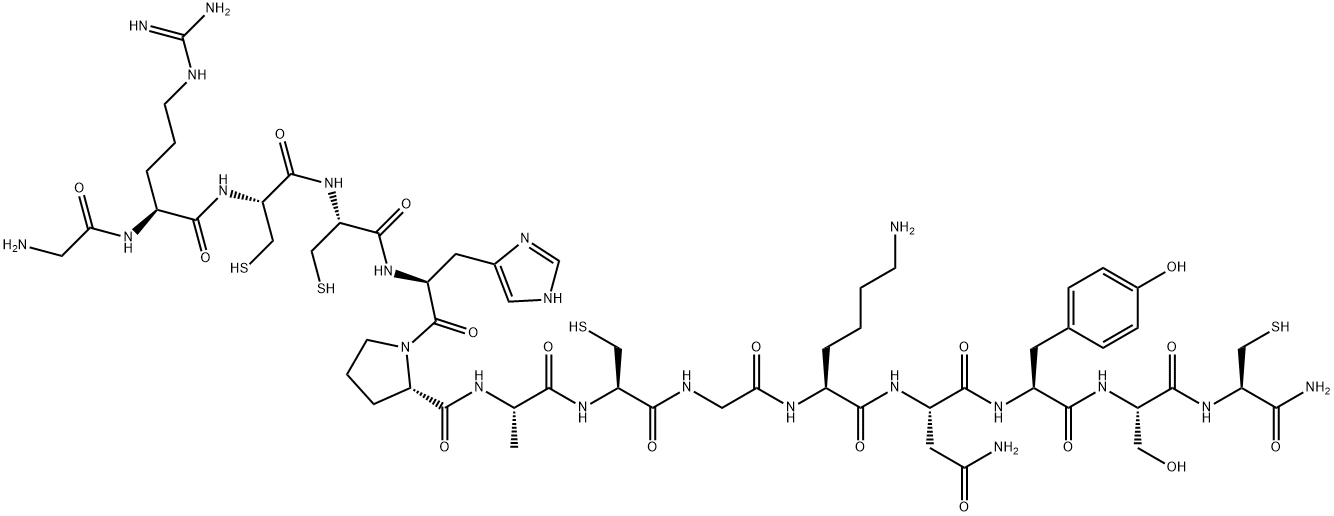 コノトキシンM1 (MARINE SNAIL, CONUS MAGUS) 化学構造式