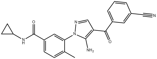 Acumapimod (BCT-197), 836683-15-9, 结构式