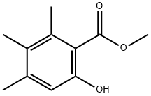 Benzoic acid, 6-hydroxy-2,3,4-trimethyl-, methyl ester Structure