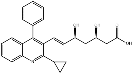 Desfluoro Pitavastatin Calcium 化学構造式