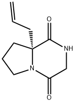 Pyrrolo[1,2-a]pyrazine-1,4-dione, hexahydro-8a-2-propen-1-yl-, (8aR)-,847952-38-9,结构式