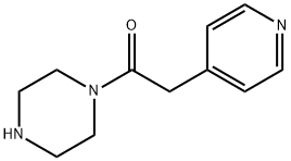 1-(piperazin-1-yl)-2-(pyridin-4-yl)ethan-1-one Structure