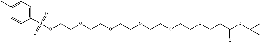 对甲苯磺酸酯丙酸叔丁酯五乙二醇, 850090-10-7, 结构式