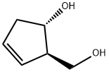 2-Cyclopentene-1-methanol, 5-hydroxy-, (1R,5S)- 化学構造式