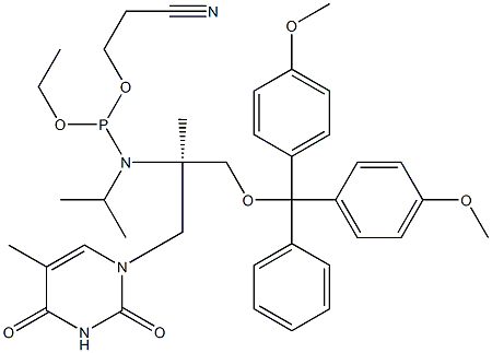 (R)-GNA-T phosphoramidite, 851050-23-2, 结构式