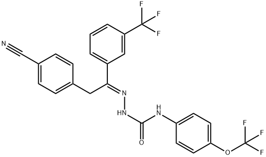 (E)-氰氟虫腙标准品,852403-68-0,结构式