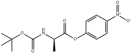 4-硝基苯基(叔丁氧基羰基)-D-丙氨酸, 85546-27-6, 结构式