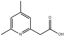 (4,6-dimethylpyridin-2-yl)acetic acid 化学構造式