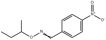 Benzaldehyde, 4-nitro-, O-(1-methylpropyl)oxime Structure