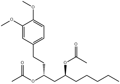 Methyl diacetoxy-6-gingerdiol Struktur