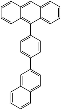 9-(4-(naphthalen-2-yl)phenyl)anthracene Struktur