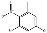 1-溴-5-氯-3-甲基-2-硝基苯, 866998-75-6, 结构式