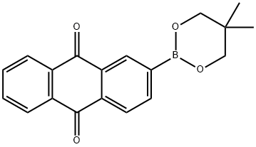9,10-Anthracenedione, 2-(5,5-dimethyl-1,3,2-dioxaborinan-2-yl)- Struktur
