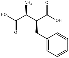 (2S,3S)-2-Amino-3-benzylsuccinic  ammonium  salt,  DL-TBOA Structure