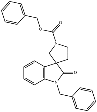 Spiro[3H-indole-3,3'-pyrrolidine]-1'-carboxylic acid, 1,2-dihydro-2-oxo-1-(phenylmethyl)-, phenylmethyl ester