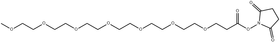 甲氧基-七聚乙二醇-NHS 酯,874208-92-1,结构式