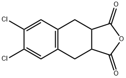 Naphtho[2,3-c]furan-1,3-dione, 6,7-dichloro-3a,4,9,9a-tetrahydro- 化学構造式