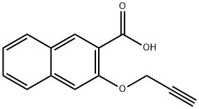 2-Naphthalenecarboxylic acid, 3-(2-propyn-1-yloxy)- 结构式