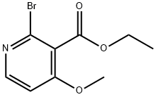 2-溴-4-甲氧基烟酸乙酯 结构式