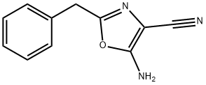 4-Oxazolecarbonitrile, 5-amino-2-(phenylmethyl)- 结构式