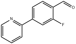 2-氟-4-(吡啶-2-基)苯甲醛,893637-84-8,结构式