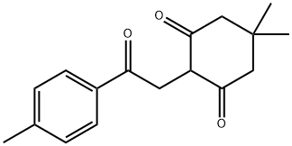 1,3-Cyclohexanedione, 5,5-dimethyl-2-[2-(4-methylphenyl)-2-oxoethyl]- 化学構造式