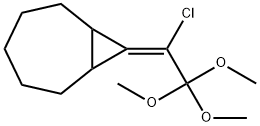 Bicyclo[5.1.0]octane, 8-(1-chloro-2,2,2-trimethoxyethylidene)- Structure