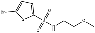 5-溴-N-(2-甲氧基乙基)噻吩-2-磺酰胺, 899232-94-1, 结构式