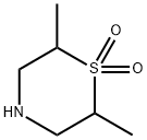 Thiomorpholine, 2,6-dimethyl-, 1,1-dioxide Structure