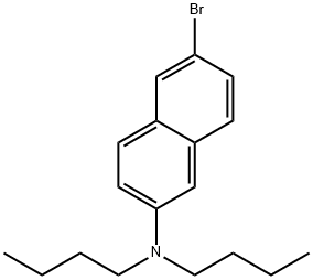 6-Bromo-N,N-dibutyl-2-naphthalenamine Structure