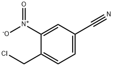 Benzonitrile, 4-(chloromethyl)-3-nitro- Struktur